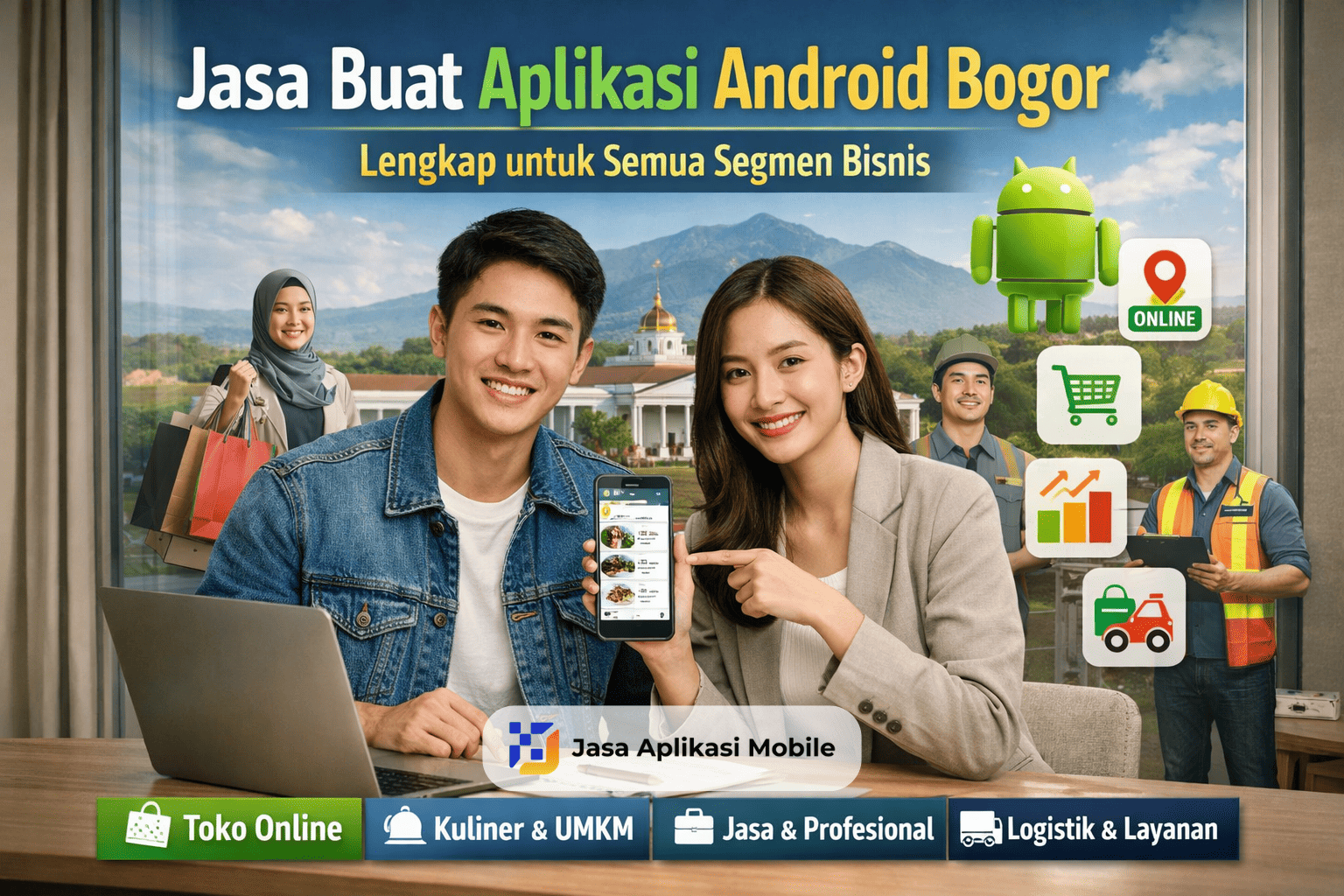 Jasa Buat Aplikasi Android Bogor Lengkap untuk Semua Segmen Bisnis